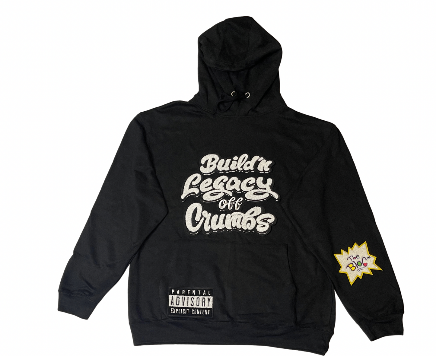 The Bloc Hoodie Black- White/Black Dark Nights