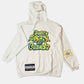 The Bloc Hoodie White- Turquoise/ Yellow Powder Collection