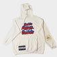 The Bloc Hoodie White- Red/Blue Powder Collection