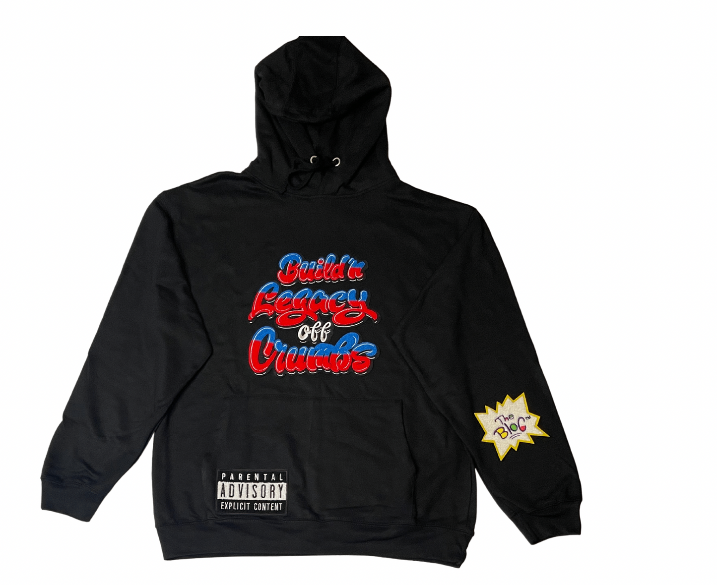 The Bloc Hoodie Black- Red/Blue Dark Nights